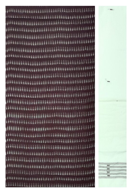 Pochampalli ikat cotton dress material set