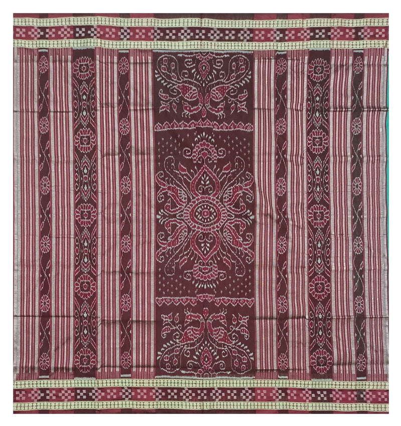 Pasapalli boarder design sambalpuri silk saree with blouse piece
