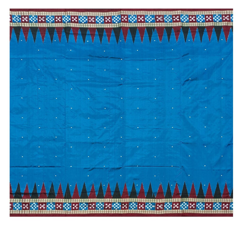 Pasapalli boarder design sambalpuri silk saree with blouse piece