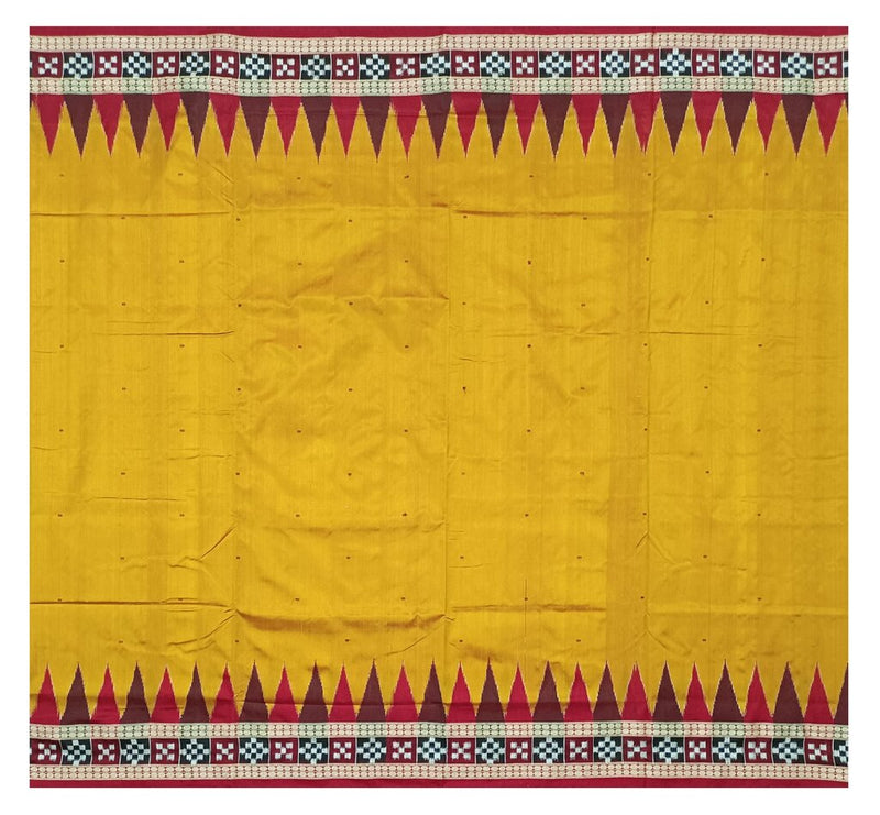 Pasapalli boarder design sambalpuri silk saree with blouse piece