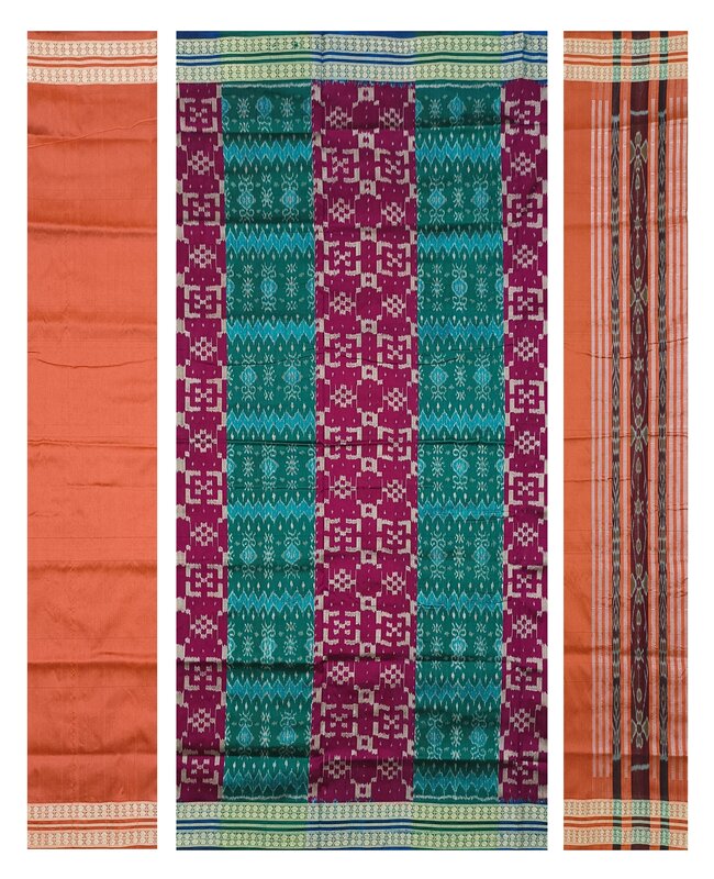 Sambalpuri silk dress material set