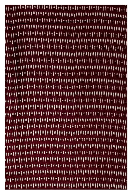 Pochampalli cotton Kurti/kurta/Shirt material, Options : 2.5 mtr and 2 mtr, coffee color