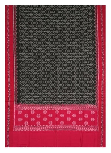 Sambalpuri cotton dupatta, Black color