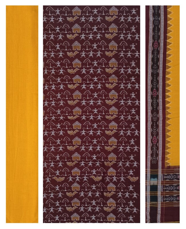Sambalpuri cotton dress material set