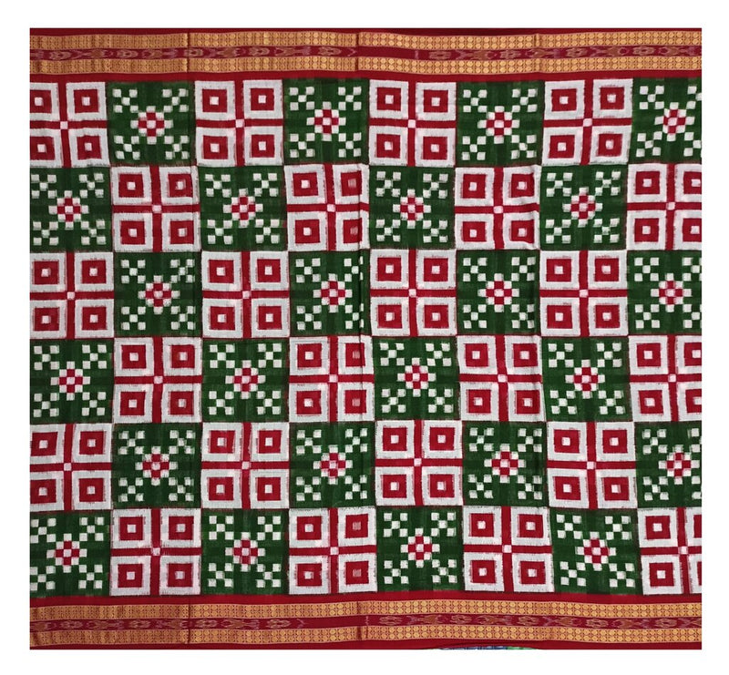 Sambalpuri cotton saree with blouse piece