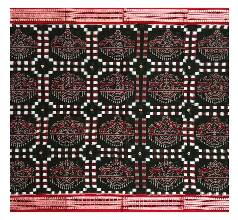 Sambalpuri cotton saree with blouse piece