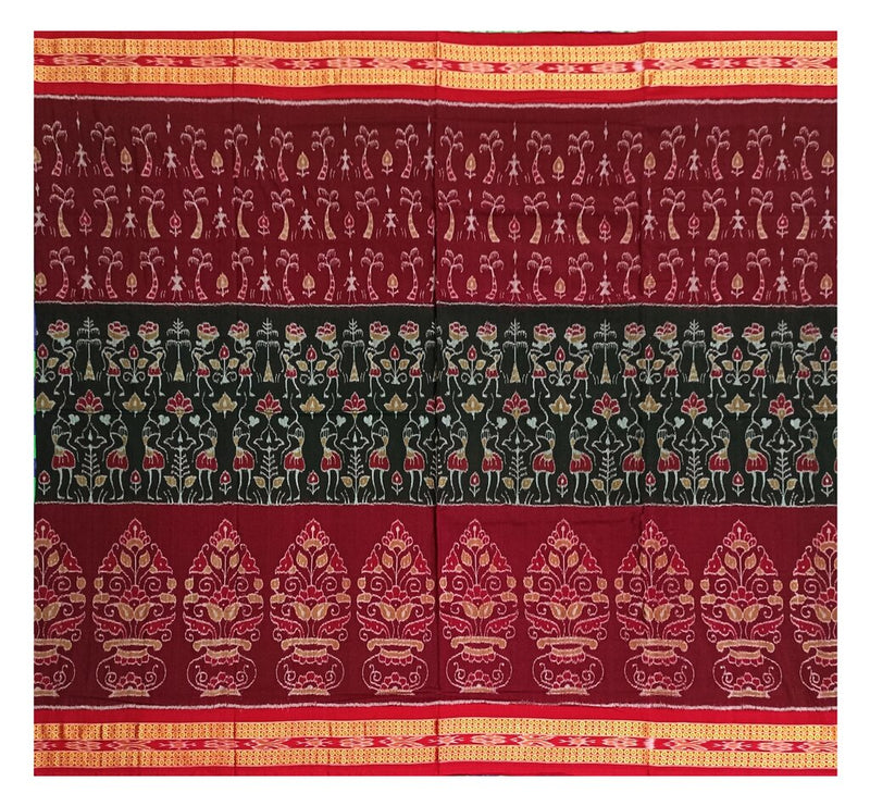 Sambalpuri cotton saree with blouse piece