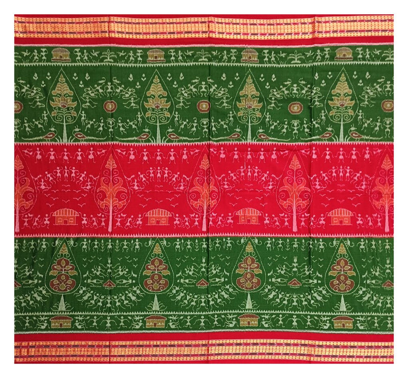 Sambalpuri cotton saree with blouse piece