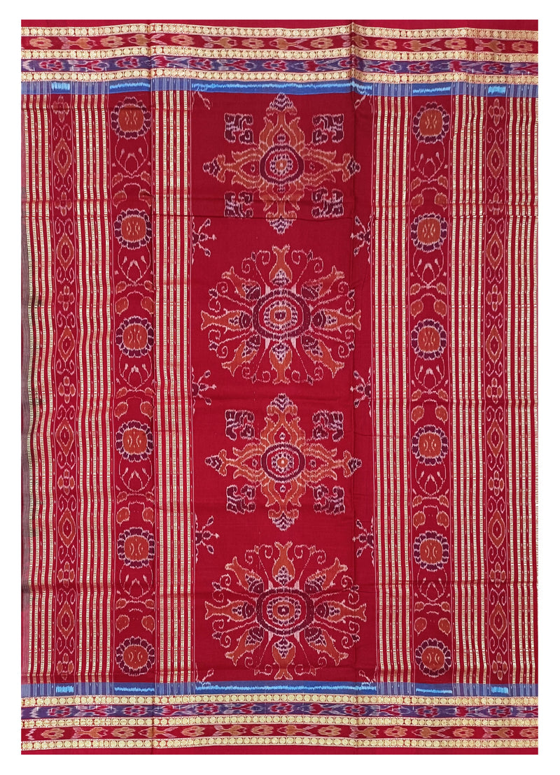 Sambalpuri cotton saree with blouse piece