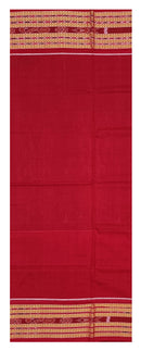 Flower and Peacock design Sambalpuri cotton saree with blouse piece