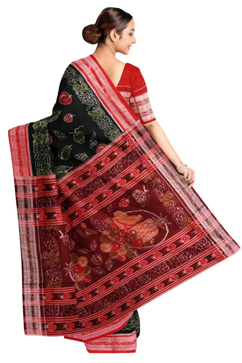 Sambalpuri cotton saree with blouse piece