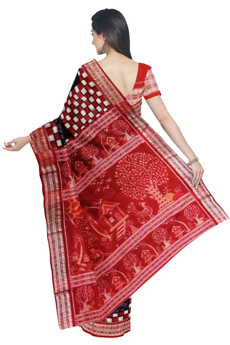 Sambalpuri Cotton Saree with Blouse Piece