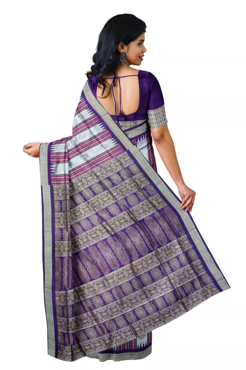 Bomkai silk saree with blouse piece