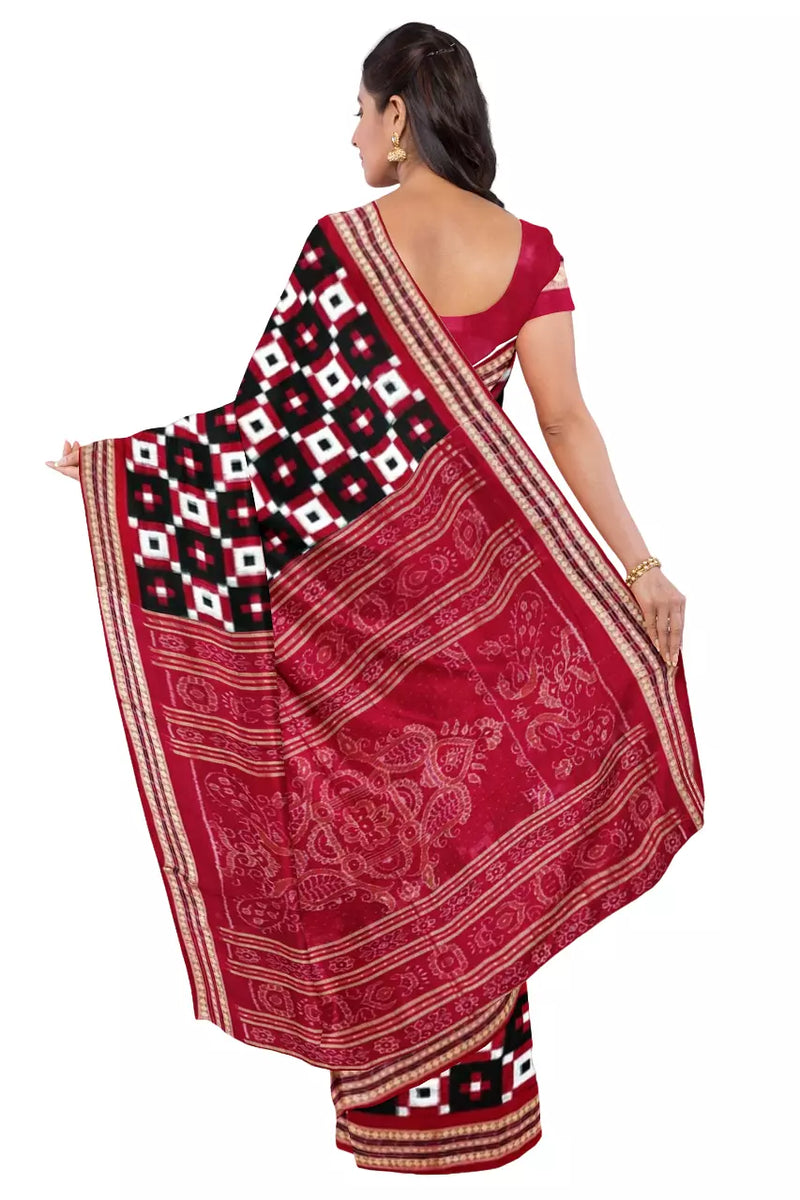 Pasapalli Design Sambalpuri Cotton Saree with Blouse Piece