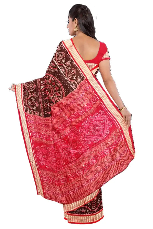 Sambalpuri Silk Saree with Blouse Piece