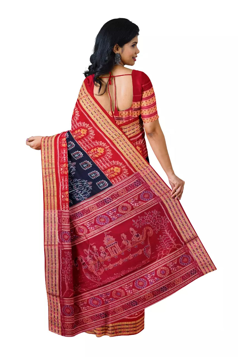 Sambalpuri cotton saree with blouse piece
