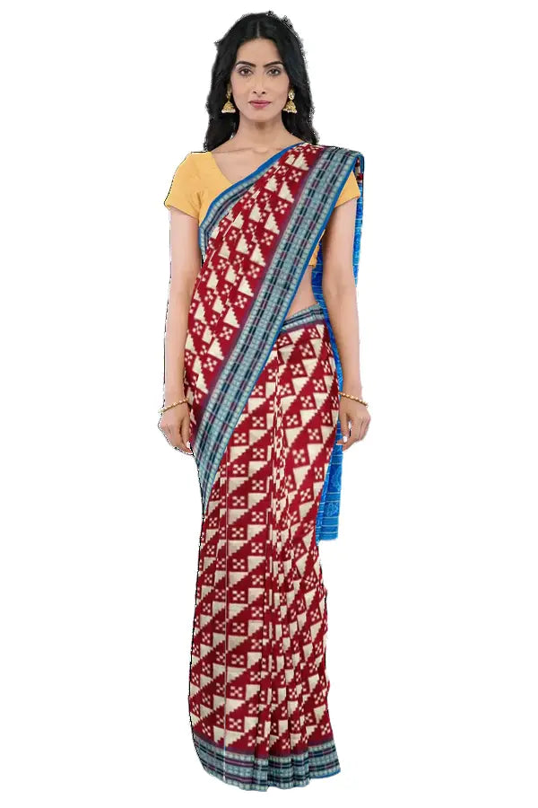 Sambalpuri silk saree with blouse piece