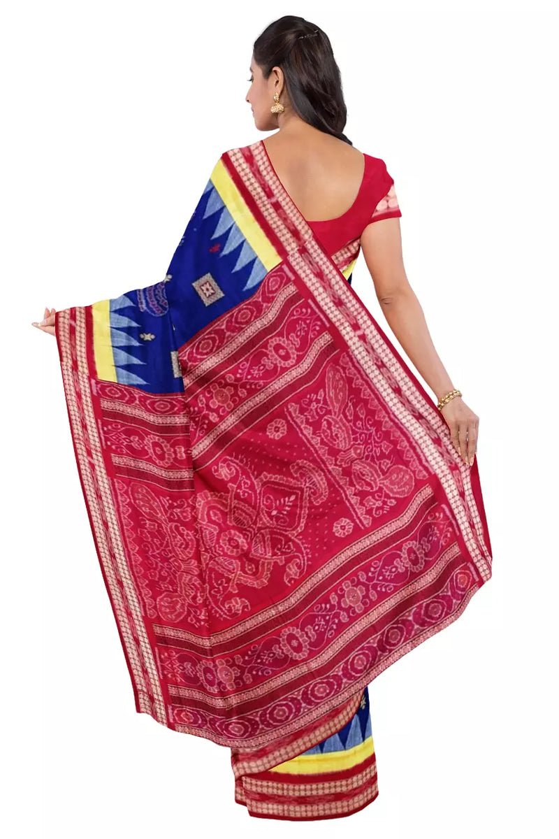 Bomkai cotton saree with blouse piece