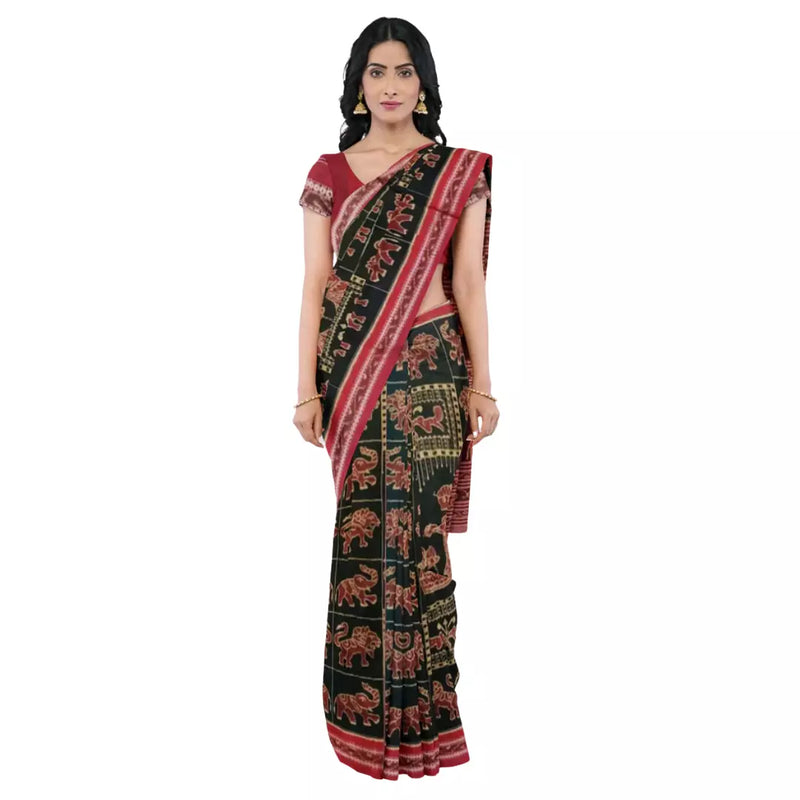 Exclusive Designs Sambalpuri  Cotton Saree with Blouse Piece