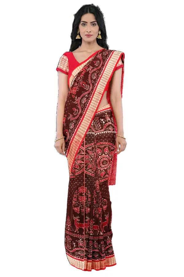 Sambalpuri Silk Saree with Blouse Piece
