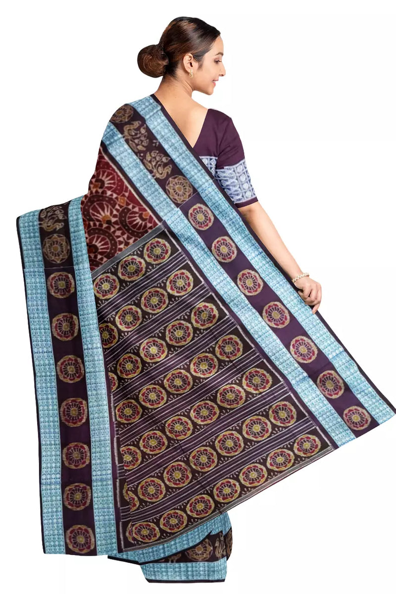 Sambalpuri cotton saree with blouse piece