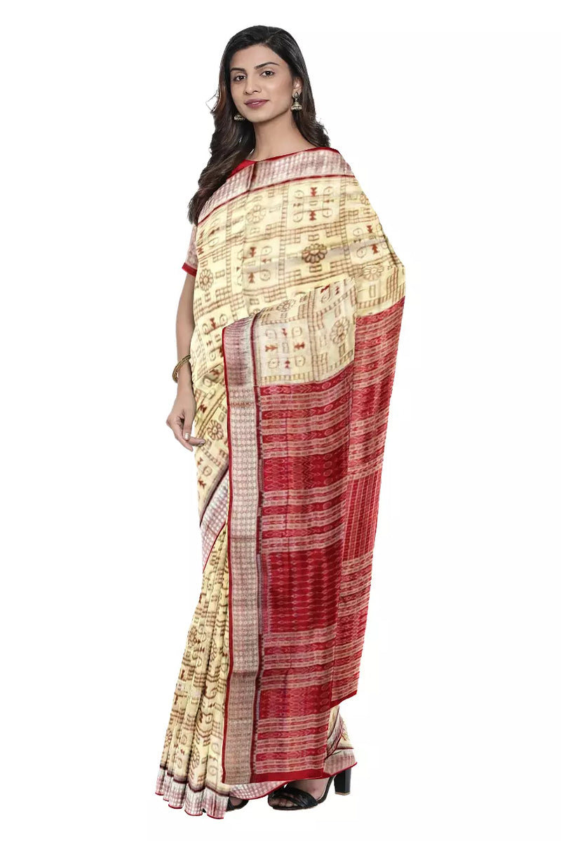 Sambalpuri Silk Saree with Blouse Piece