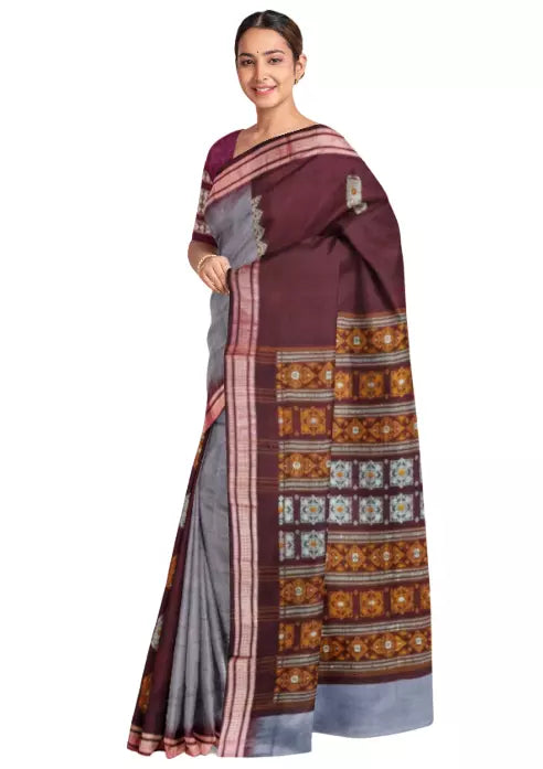 Bomkai Cotton Saree With Blouse Piece