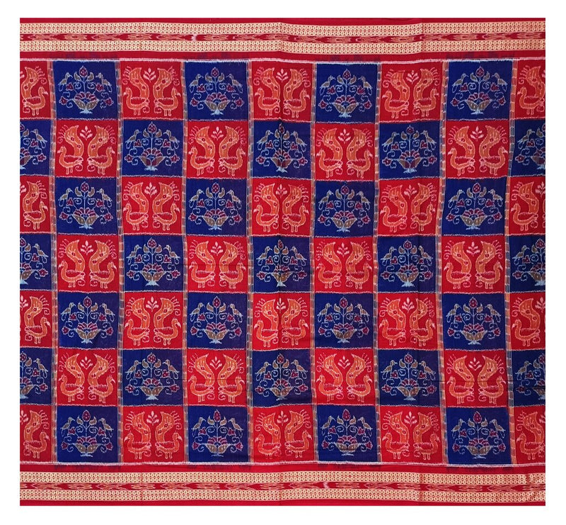 Sambalpuri cotton saree with blouse piece